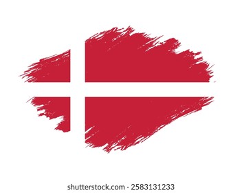 denmark flag grunge vector design