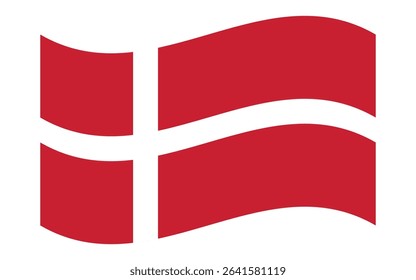 Denmark Flag Icon – Official National Flag of Denmark in Flat Vector Style with Standard Colors and Proportions.
