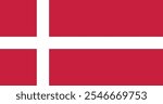 Denmark Flag Illustration Premium Quality High Resolution 300DPI