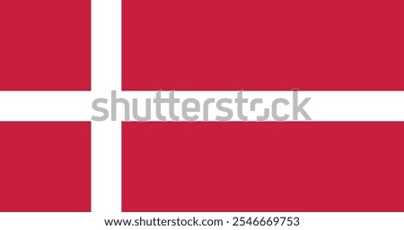 Denmark Flag Illustration Premium Quality High Resolution 300DPI