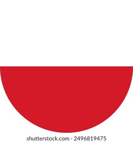 Bandera de Dinamarca ilustrador banderas de país símbolo redondo nación 