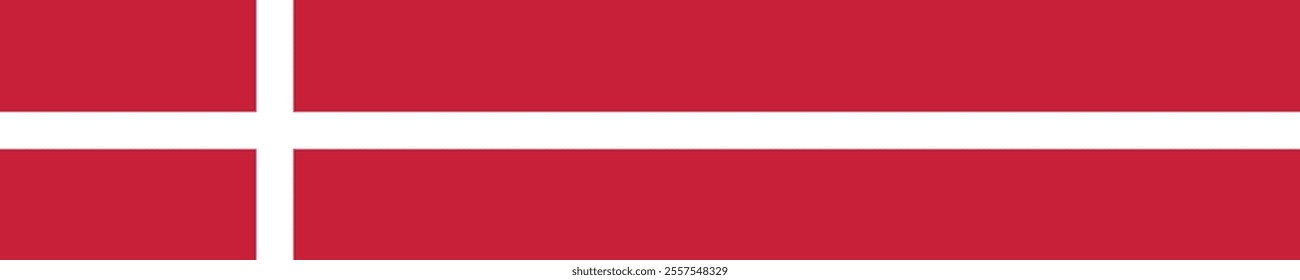 Denmark flag long banner digital vector illustration