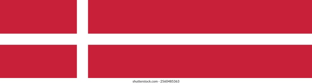 Denmark flag long banner digital vector illustration