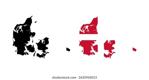 Denmark flag map icon symbol