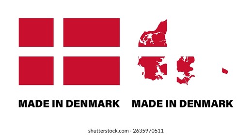 Denmark flag map icon symbol