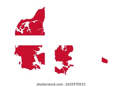 Denmark flag map icon symbol
