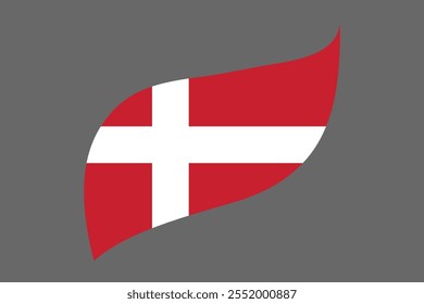 Denmark flag, The flag of Denmark, Flag of Denmark national country symbol illustration Vector, Rectangle Denmark flag illustration, Flat vector illustration
