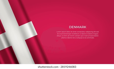 DENMARK Flag with Original color