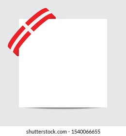 Denmark flag. Denmark patriotic banner with space for text. Happy Independent Day. Template of greeting card, 