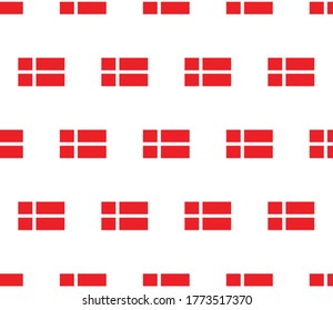 Denmark  flag seamless pattern.  Denmark  flag texture vector 