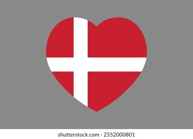 Denmark flag sign, Denmark flag vector graphic, Denmark country flag is a symbol of freedom, National Denmark flag, vector illustration
