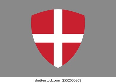 Denmark flag sign, Denmark flag vector graphic, Denmark country flag is a symbol of freedom, National Denmark flag, vector illustration
