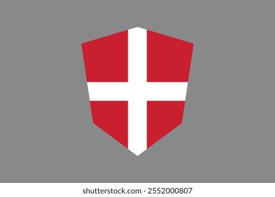 Denmark flag sign, Denmark flag vector graphic, Denmark country flag is a symbol of freedom, National Denmark flag, vector illustration
