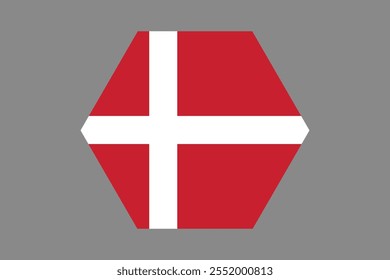 Denmark flag sign, Denmark flag vector graphic, Denmark country flag is a symbol of freedom, National Denmark flag, vector illustration
