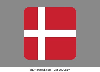 Denmark flag sign, Denmark flag vector graphic, Denmark country flag is a symbol of freedom, National Denmark flag, vector illustration
