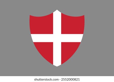 Denmark flag sign, Denmark flag vector graphic, Denmark country flag is a symbol of freedom, National Denmark flag, vector illustration
