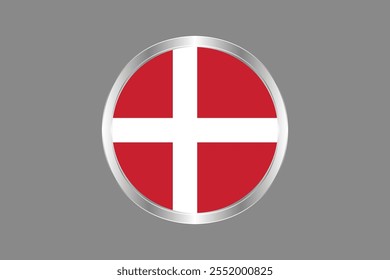 Denmark flag sign, Denmark flag vector graphic, Denmark country flag is a symbol of freedom, National Denmark flag, vector illustration
