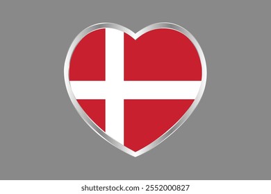 Denmark flag sign, Denmark flag vector graphic, Denmark country flag is a symbol of freedom, National Denmark flag, vector illustration
