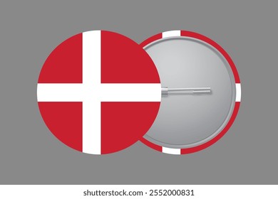 Denmark flag sign, Denmark flag vector graphic, Denmark country flag is a symbol of freedom, National Denmark flag, vector illustration
