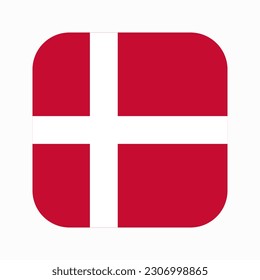 La bandera de Dinamarca es una simple ilustración del día de la independencia o de las elecciones