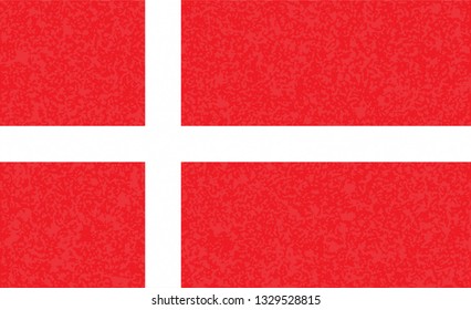Denmark flag. Simple vector Danish flag