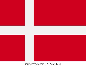 Denmark flag. Denmark flag vector