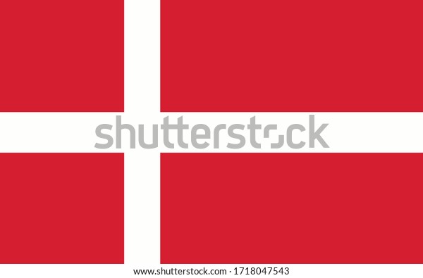 Denmark Flag Vector Graphic Rectangle Danish Stock Vector (Royalty Free ...