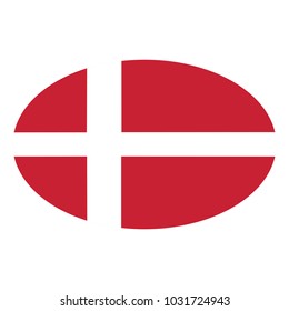 Denmark flag Vector Icon - Illustration, Vector illustration of flag of Denmark, Denmark flag on a gray background. Vector illustration.