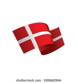 Denmark flag, vector illustration