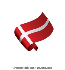 Denmark flag, vector illustration