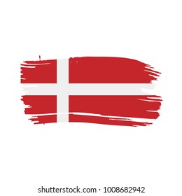 Denmark flag, vector illustration