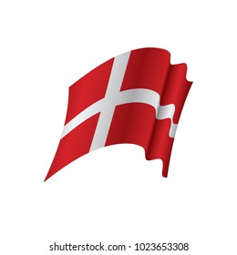 Denmark flag, vector illustration
