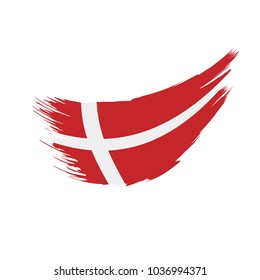 Denmark flag, vector illustration