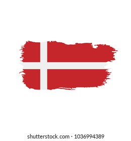 Denmark flag, vector illustration