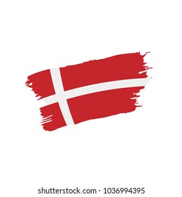 Denmark flag, vector illustration