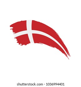 Denmark flag, vector illustration