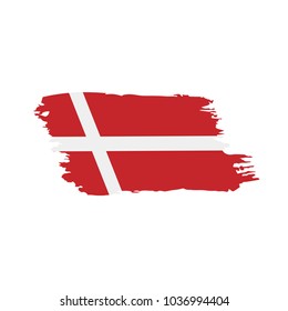 Denmark flag, vector illustration