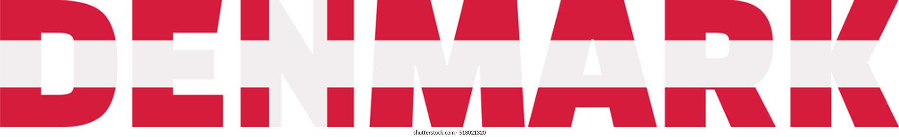 Denmark flag word