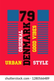 denmark good vibes,t-shirt design