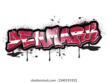 denmark graffiti lettering typography art illustration