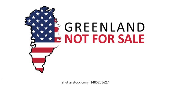 Dinamarca Groenlandia para la venta Groenlandia Europa banderas país vectorial señas icono íconos divertidos Made Green world map No for sale North America USA VS bandera de Groenlandia Donald Trump