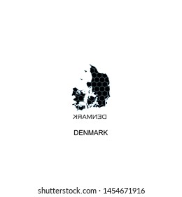 denmark icon vector black design