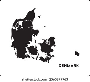 Denmark icon vector design, Denmark Logo design, Denmark's unique charm and natural wonders, Use it in your marketing materials, travel guides, or digital projects, Denmark map logo vector