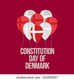 Denmark Independence Day Celebration. Vector Illustration. Good for independence day campaign.