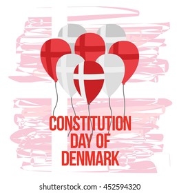 Denmark Independence Day Celebration. Vector Illustration. Good for independence day campaign.