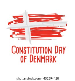 Denmark Independence Day Celebration. Vector Illustration. Good for independence day campaign.