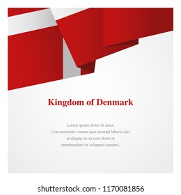 Denmark insignia template with copy space for greeting cards, posters, brochures or invitations