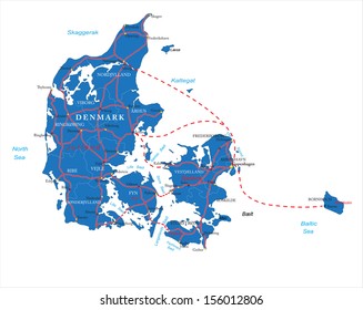 Denmark map