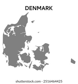 denmark map. Abstract design, vector illustration. 