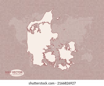 Denmark map of abstract modern vector design illustration.